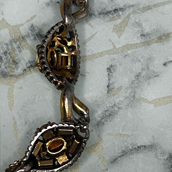 Hollycraft Vintage necklace Multicolor Rhinestones Authentic - Picture 7 of 13